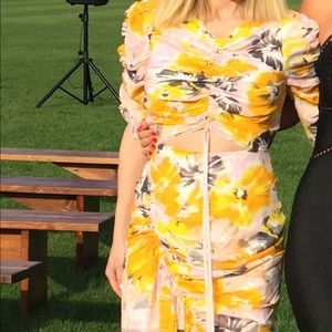 Alice McCall soiree dress saffron floral